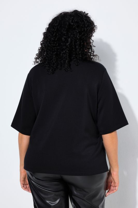 Tonal Rhinestone MV Short Sleeve Sweatshirt