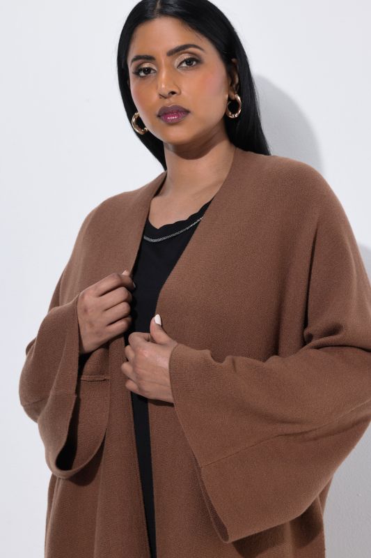 Oversized Open Shape Long Sleeve Cardigan