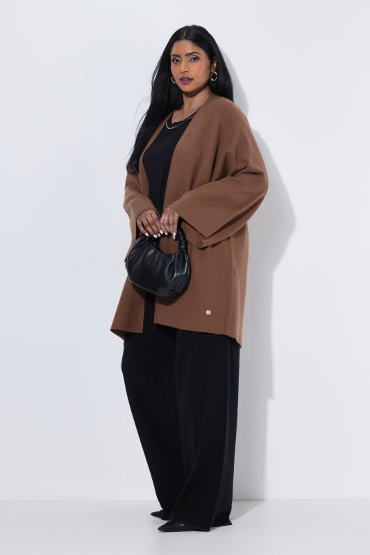 Oversized Open Shape Long Sleeve Cardigan