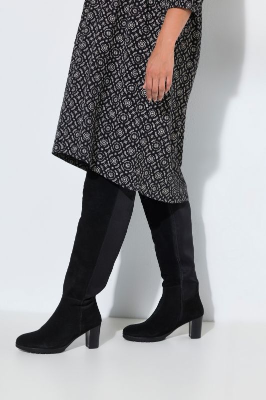 Geometric Print 3/4 Sleeve A-Line Dress