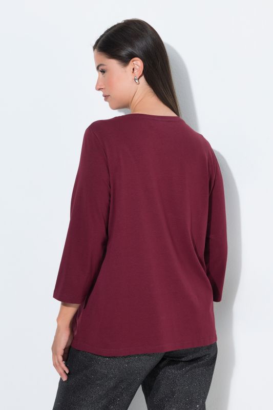 Ribbon Motif 3/4 Sleeve Tee