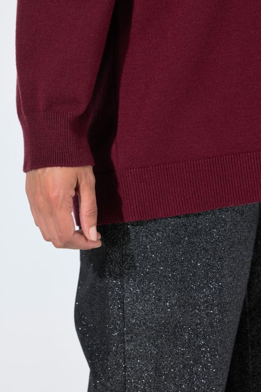 Sequined Candy Cane Long Sleeve Sweater