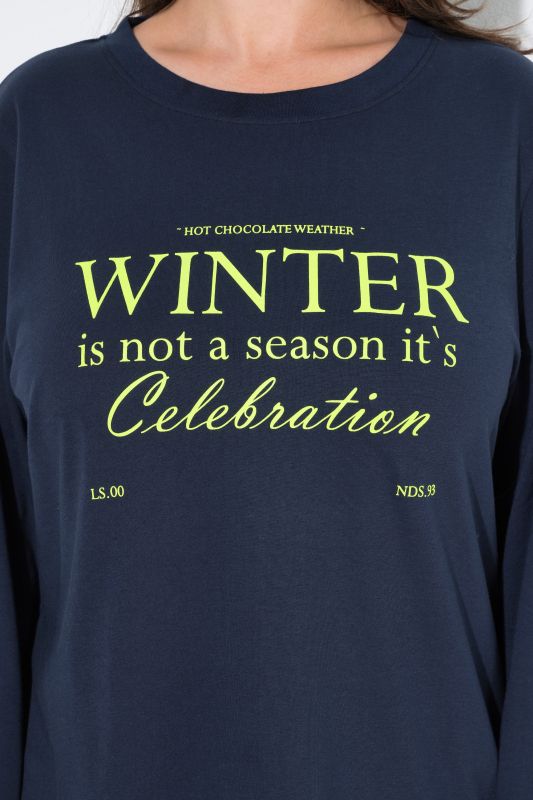 Winter Celebration Long Sleeve Graphic Tee