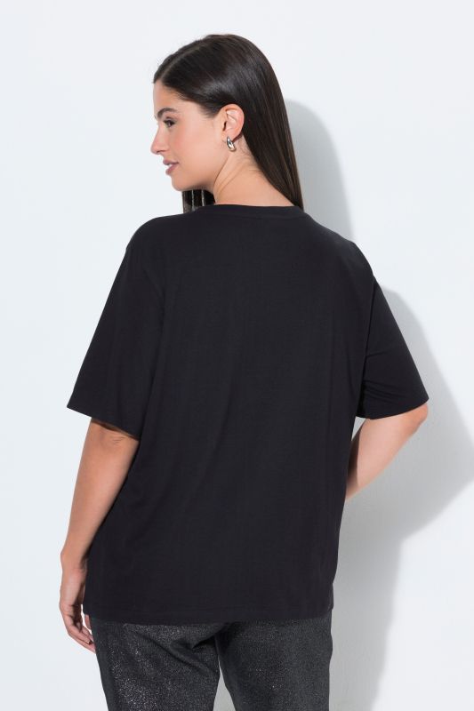 Glow Baby Glow Short Sleeve Metallic Lettering Tee