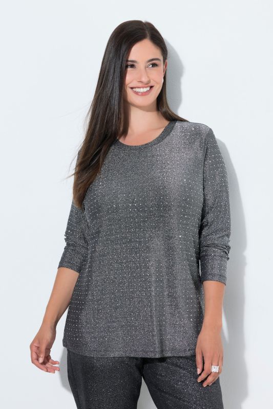 Glitter and Rhinestone Long Sleeve Tee