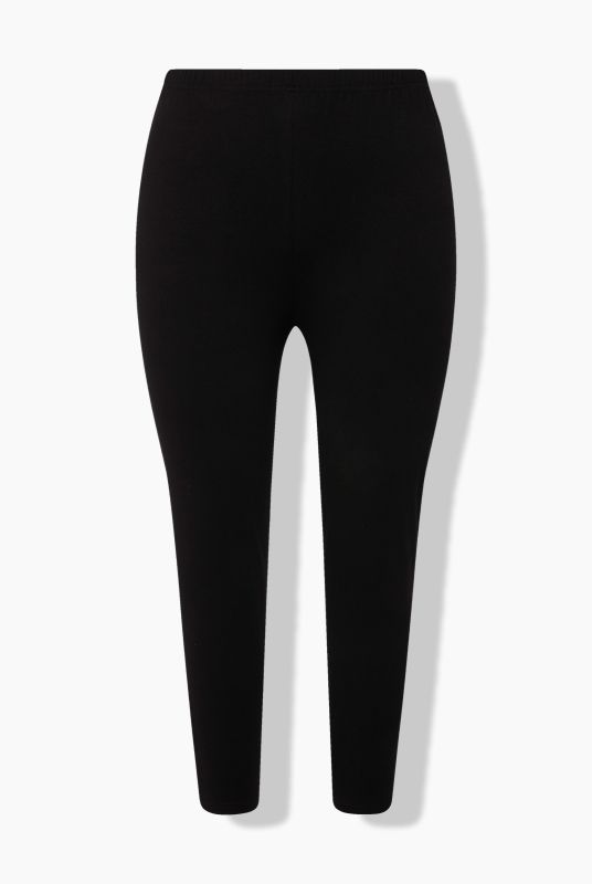 Cropped Elastic Waist Leggings
