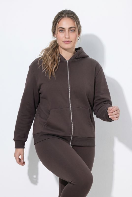 Faux Fur-Lined Zip-Up Hoodie