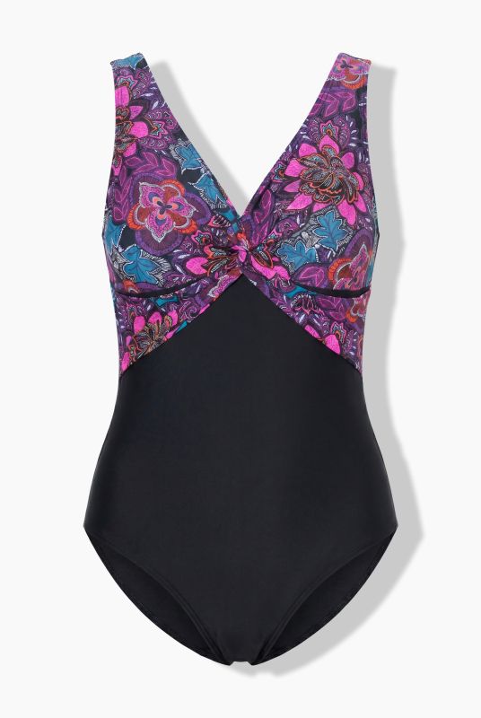 Floral Paisley Knotted Swimsuit