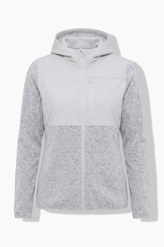 Knit Fleece Softshell Trim Jacket