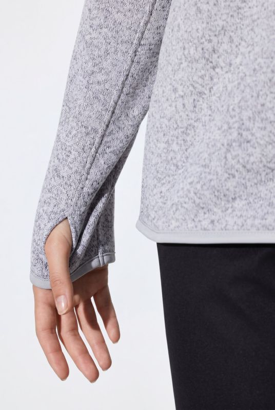 Knit Fleece Softshell Trim Jacket