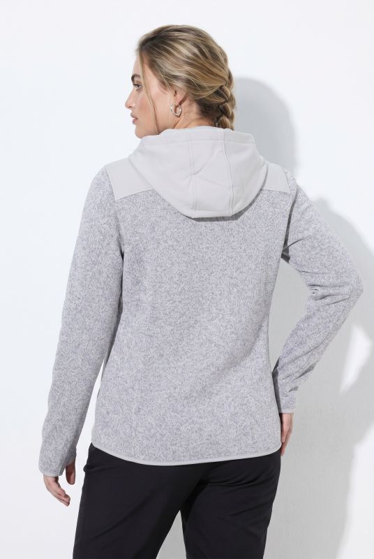 Knit Fleece Softshell Trim Jacket