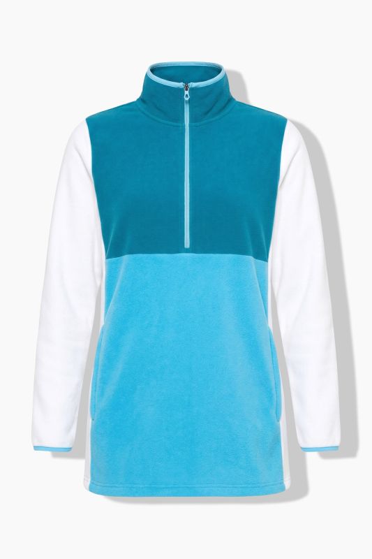 Colorblock Fleece Pullover Sweatshirt
