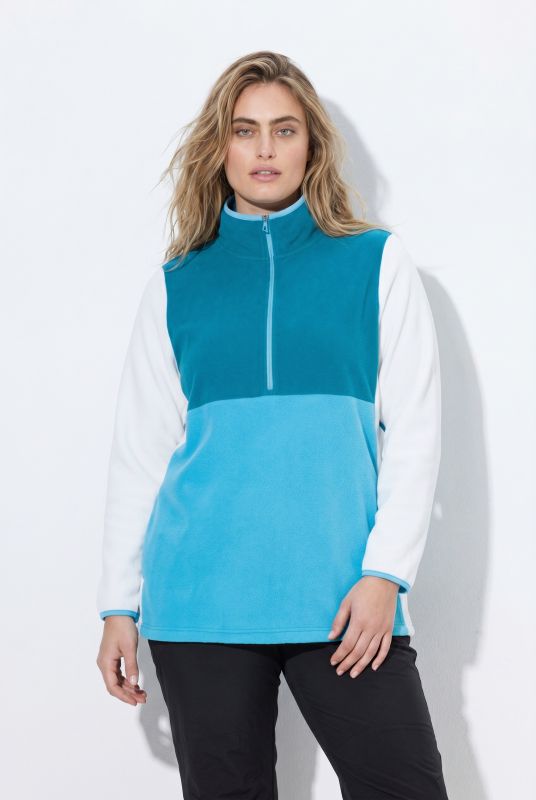 Colorblock Fleece Pullover Sweatshirt