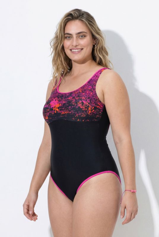 Confetti Print One Piece Swimsuit