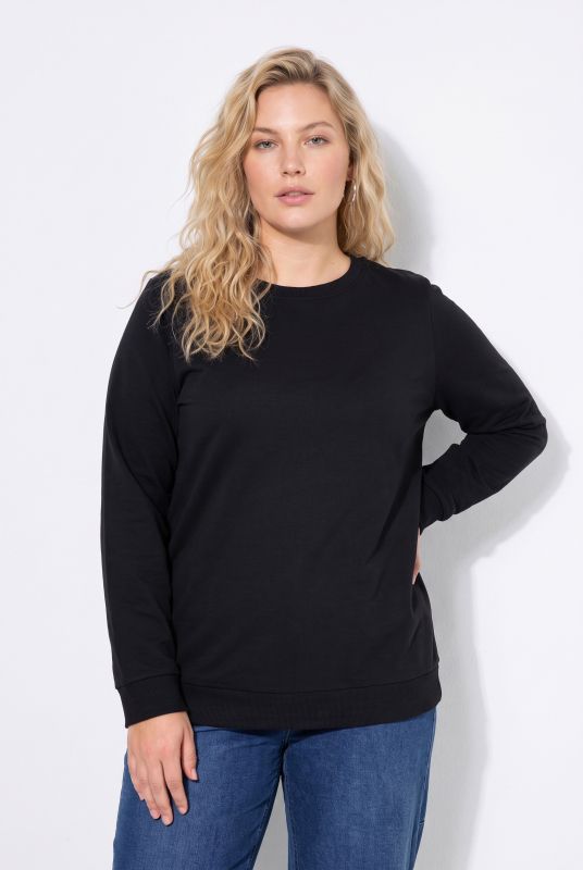 Classic Round Neck Long Sleeve Brushed Sweatshirt