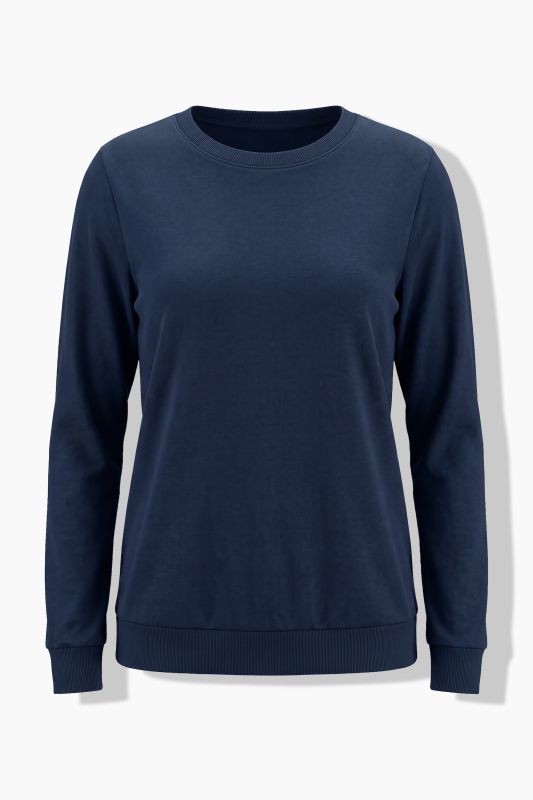 Classic Round Neck Long Sleeve Brushed Sweatshirt