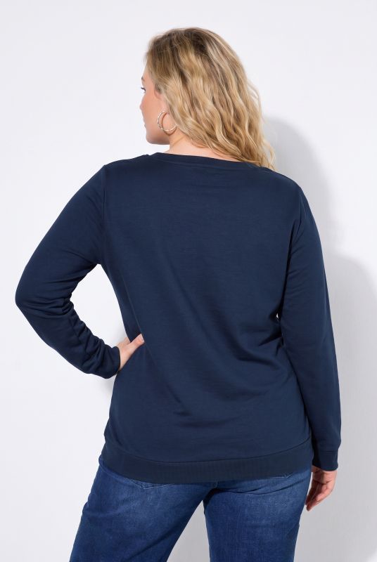Classic Round Neck Long Sleeve Brushed Sweatshirt
