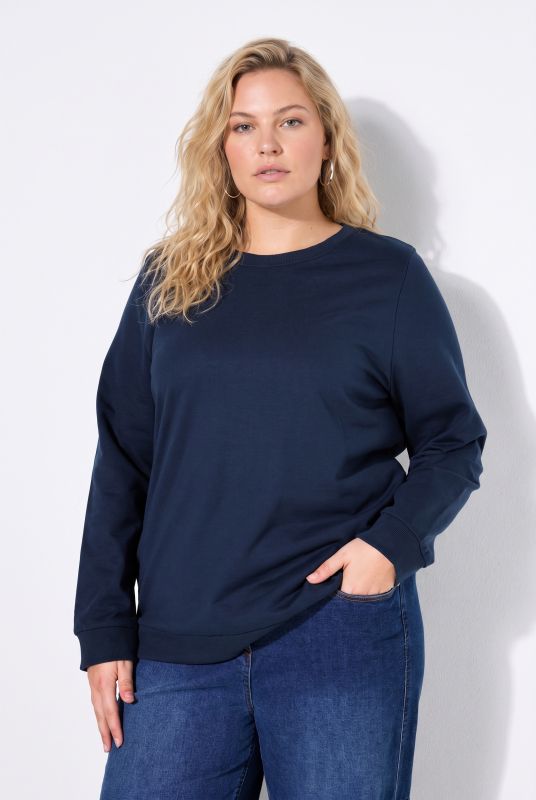 Classic Round Neck Long Sleeve Brushed Sweatshirt