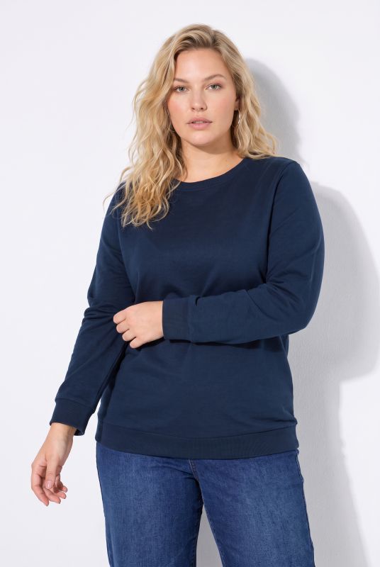 Classic Round Neck Long Sleeve Brushed Sweatshirt