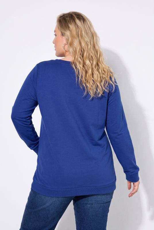 Classic Round Neck Long Sleeve Brushed Sweatshirt