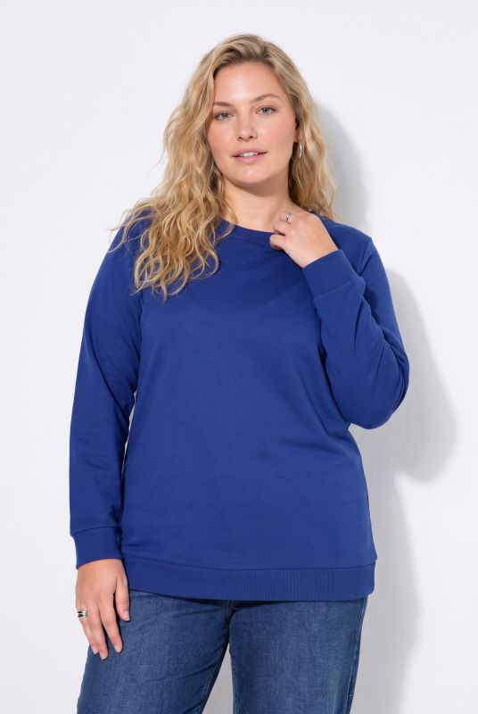 Classic Round Neck Long Sleeve Brushed Sweatshirt