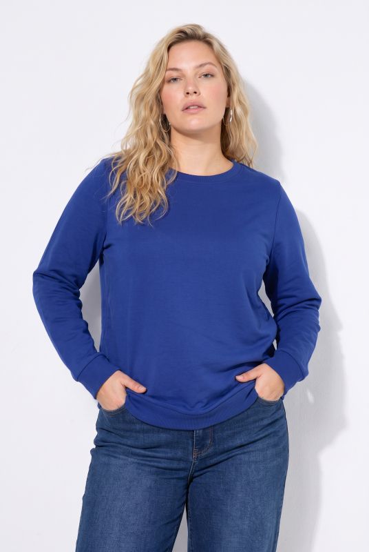 Classic Round Neck Long Sleeve Brushed Sweatshirt