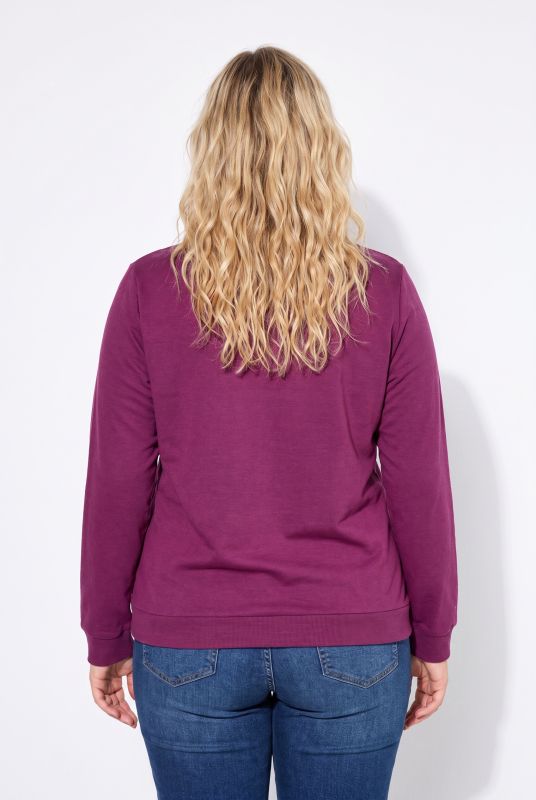 Classic Round Neck Long Sleeve Brushed Sweatshirt