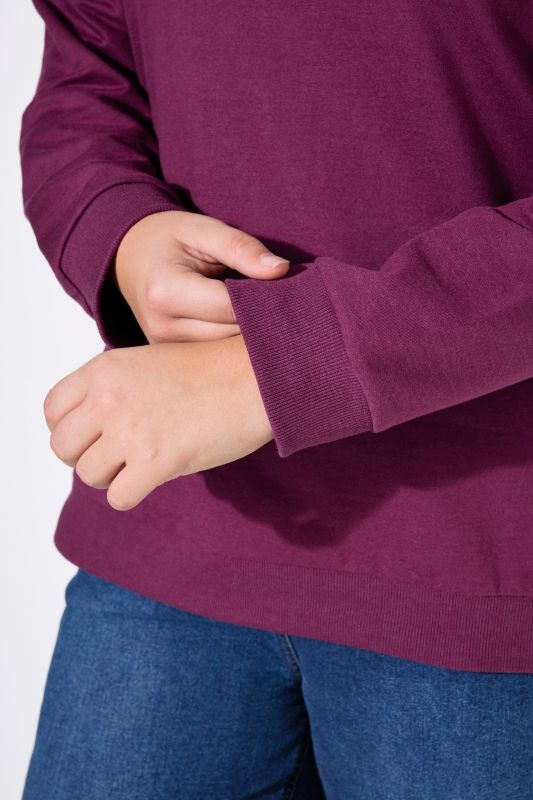 Classic Round Neck Long Sleeve Brushed Sweatshirt