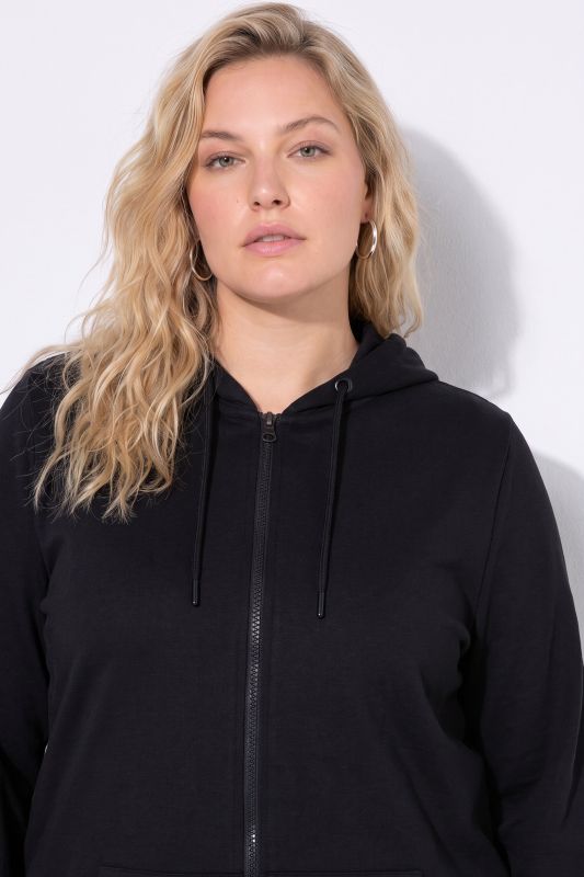 Zip Sweatshirt Long Sleeve Relaxed Fit Pocket Hoodie