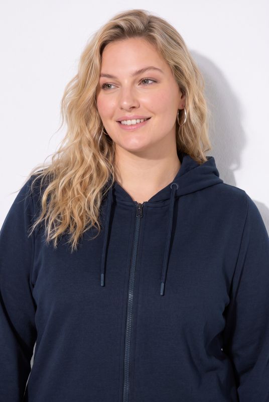 Zip Sweatshirt Long Sleeve Relaxed Fit Pocket Hoodie