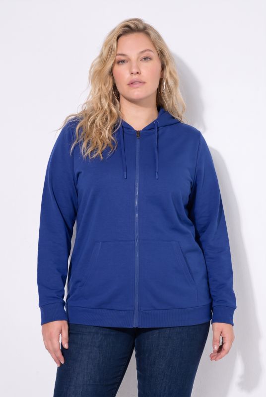 Zip Sweatshirt Long Sleeve Relaxed Fit Pocket Hoodie