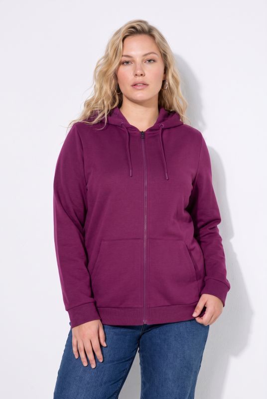 Zip Sweatshirt Long Sleeve Relaxed Fit Pocket Hoodie