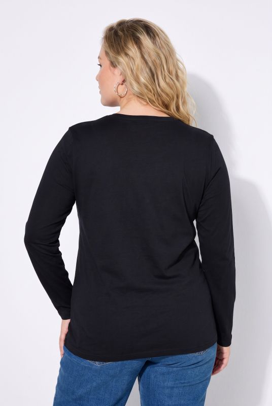 2 Pack Long Sleeve Round Neck Cotton Tees