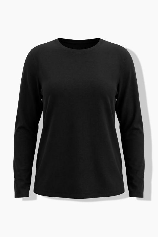 2 Pack Long Sleeve Round Neck Cotton Tees