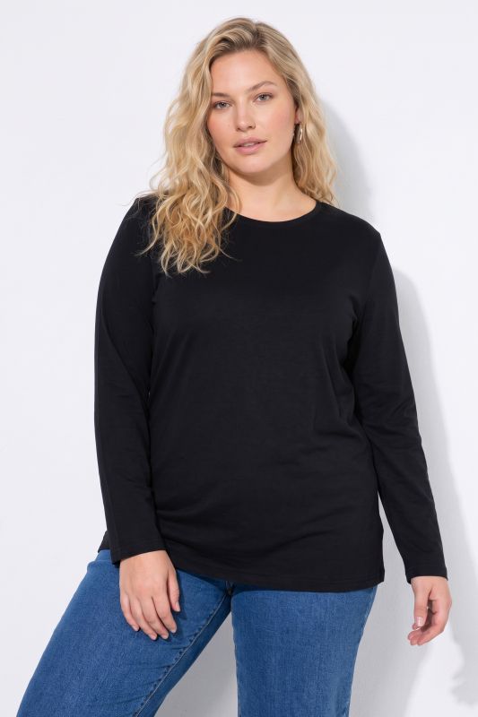 2 Pack Long Sleeve Round Neck Cotton Tees