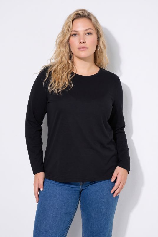 2 Pack Long Sleeve Round Neck Cotton Tees