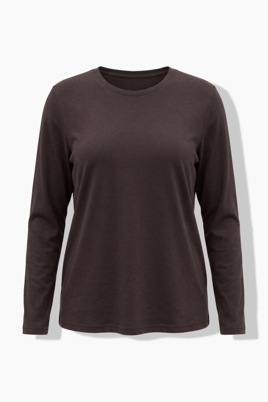 2 Pack Long Sleeve Round Neck Cotton Tees