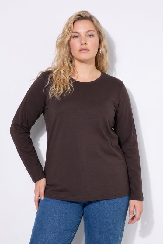 2 Pack Long Sleeve Round Neck Cotton Tees