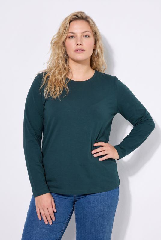 2 Pack Long Sleeve Round Neck Cotton Tees