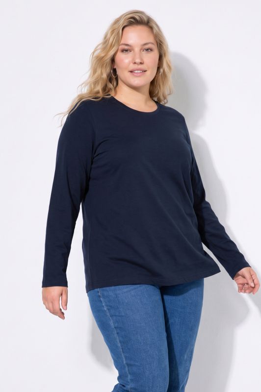 2 Pack Long Sleeve Round Neck Cotton Tees