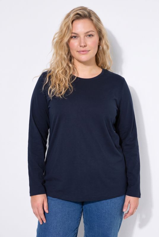 2 Pack Long Sleeve Round Neck Cotton Tees