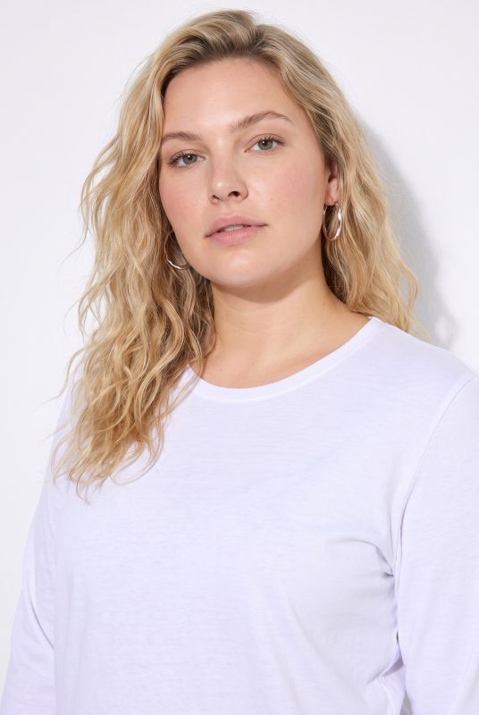 2 Pack Long Sleeve Round Neck Cotton Tees