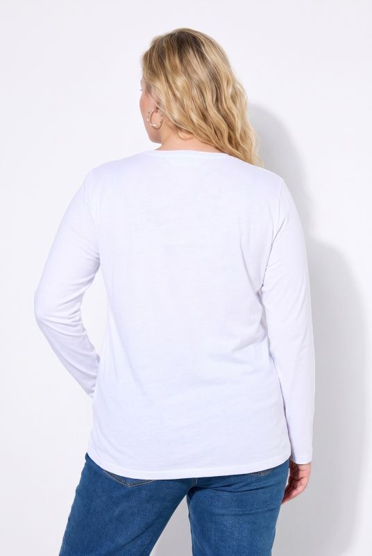 2 Pack Long Sleeve Round Neck Cotton Tees