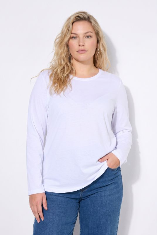 2 Pack Long Sleeve Round Neck Cotton Tees
