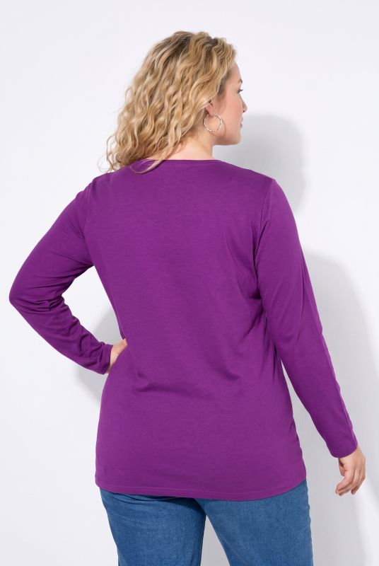 2 Pack Long Sleeve Round Neck Cotton Tees
