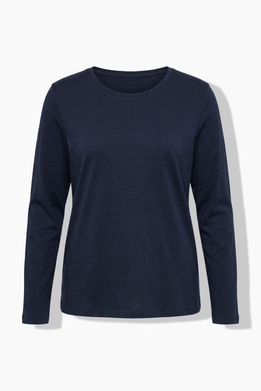 2 Pack Round Neck Cotton Long Sleeve Relaxed Fit Tees