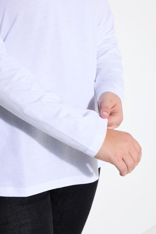2 Pack Round Neck Cotton Long Sleeve Relaxed Fit Tees
