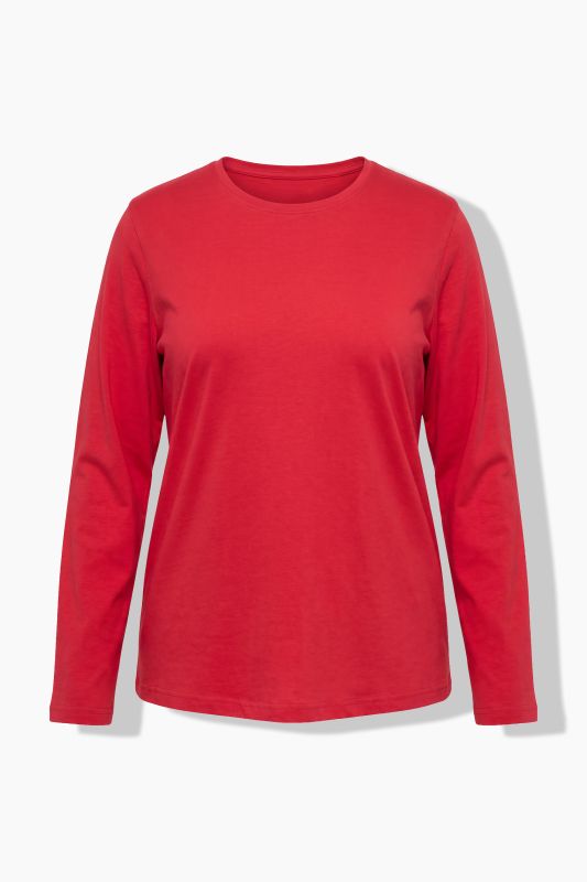 2 Pack Round Neck Cotton Long Sleeve Relaxed Fit Tees