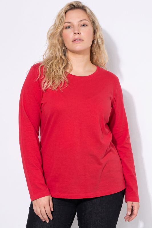 2 Pack Round Neck Cotton Long Sleeve Relaxed Fit Tees