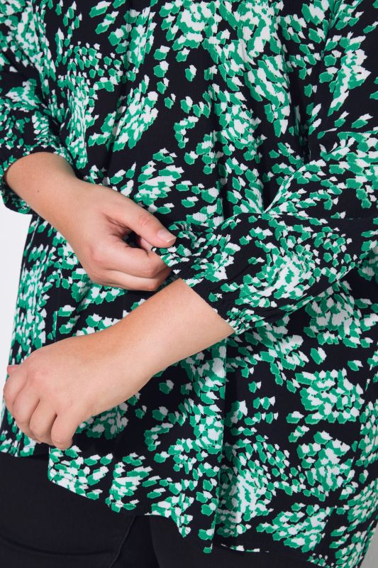 Abstract Print 3/4 Sleeve Tunic